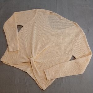 Vanilla Twist Linen-Blend Sweater From Wishlist